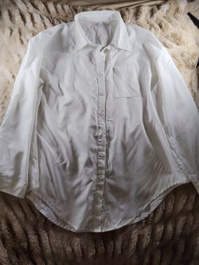 Classic White Button-Up Shirt